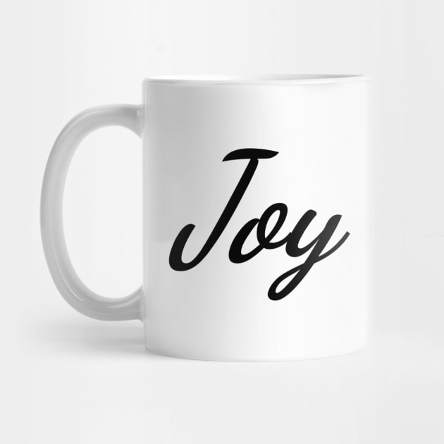 Joy Typography Art Minimal Design by HiddenPuppets